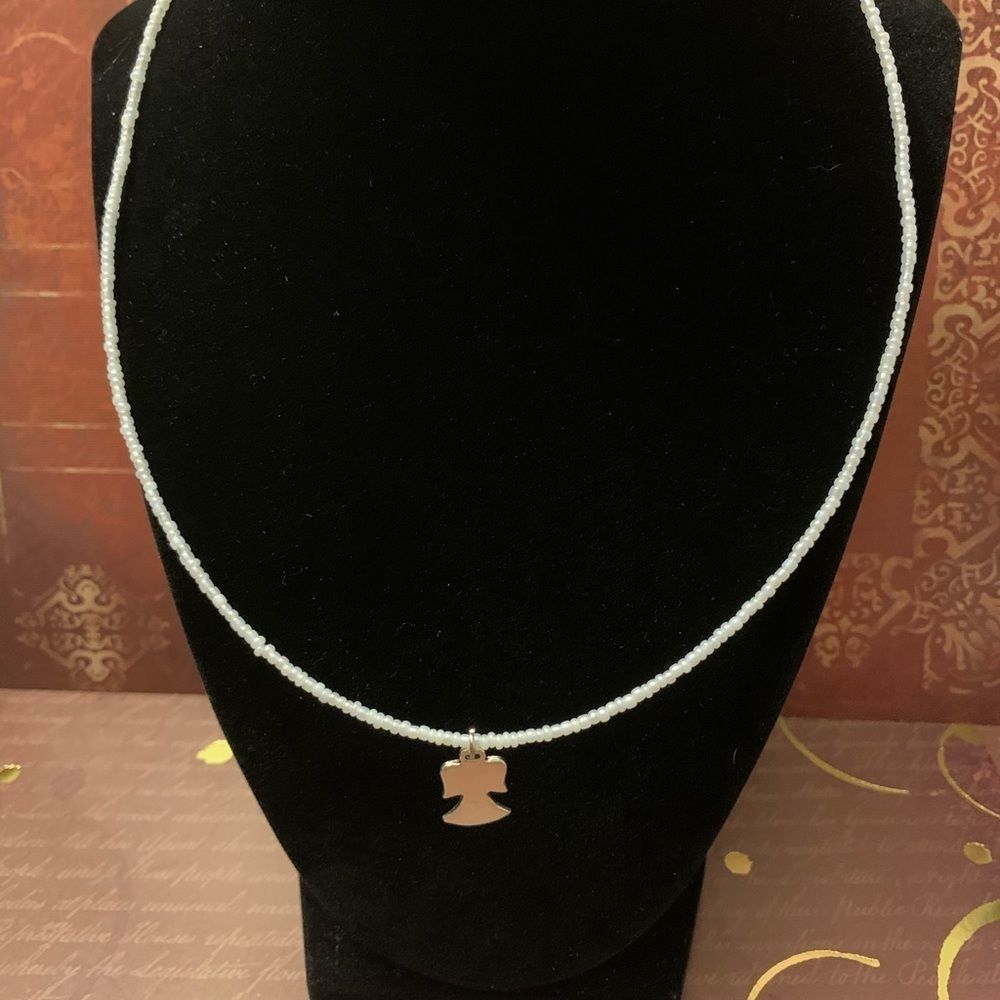 Rin's Unique Boutique - Halloween Necklace - Angel Charm